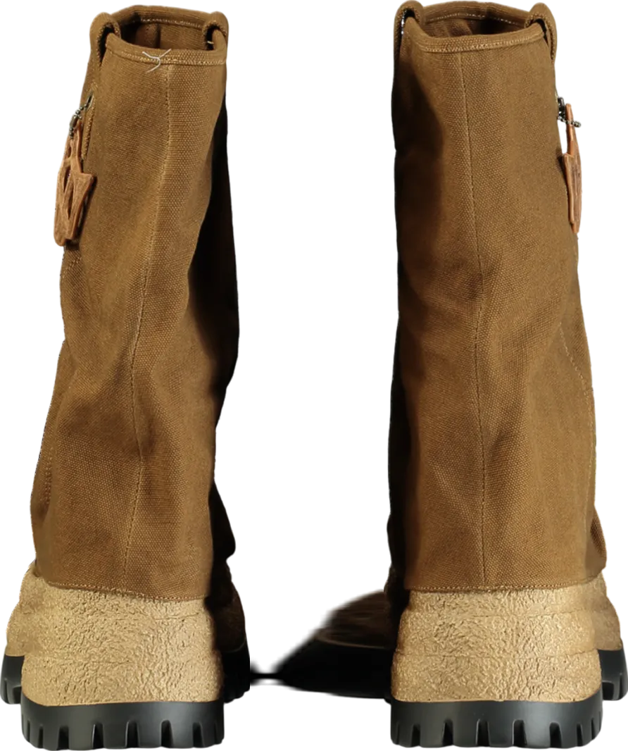 Naked Wolfe Brown Disturb Canvas Toffee Boot W37