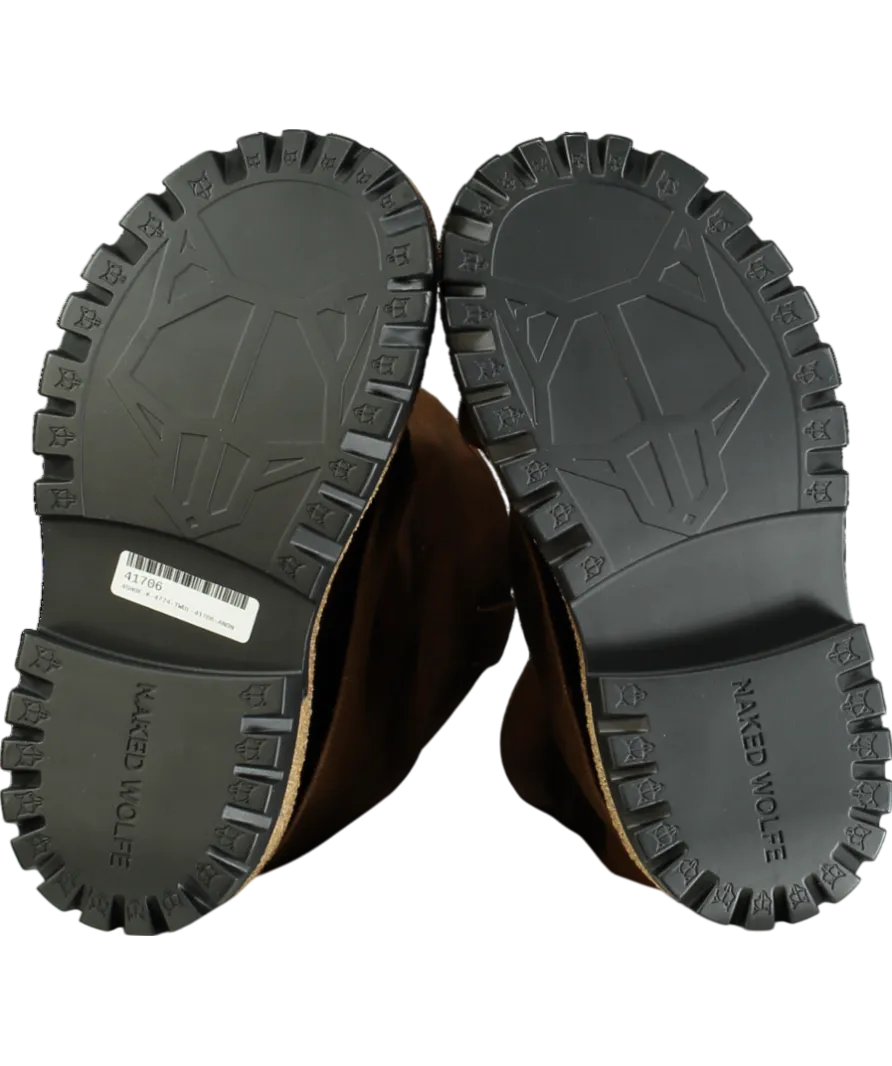 Naked Wolfe Brown Disturb Canvas Toffee Boot W37