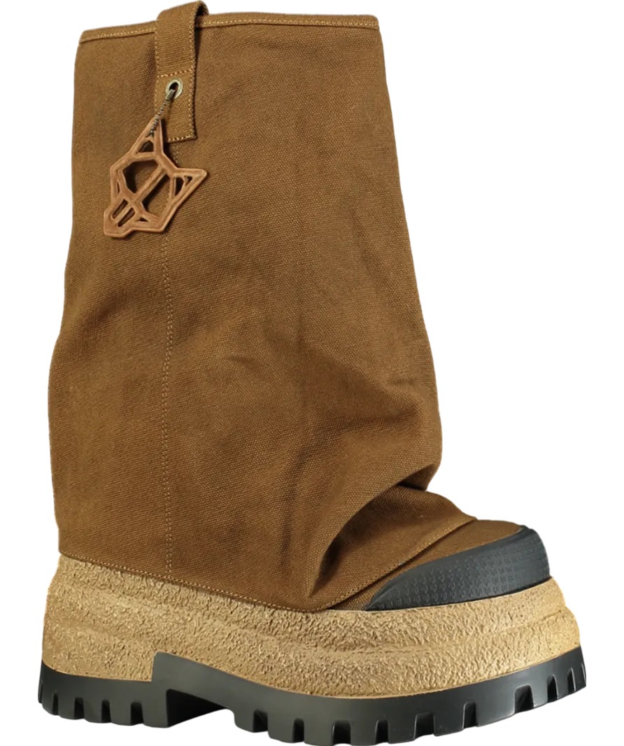 Naked Wolfe Brown Disturb Canvas Toffee Boot W37