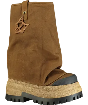Naked Wolfe Brown Disturb Canvas Toffee Boot W37