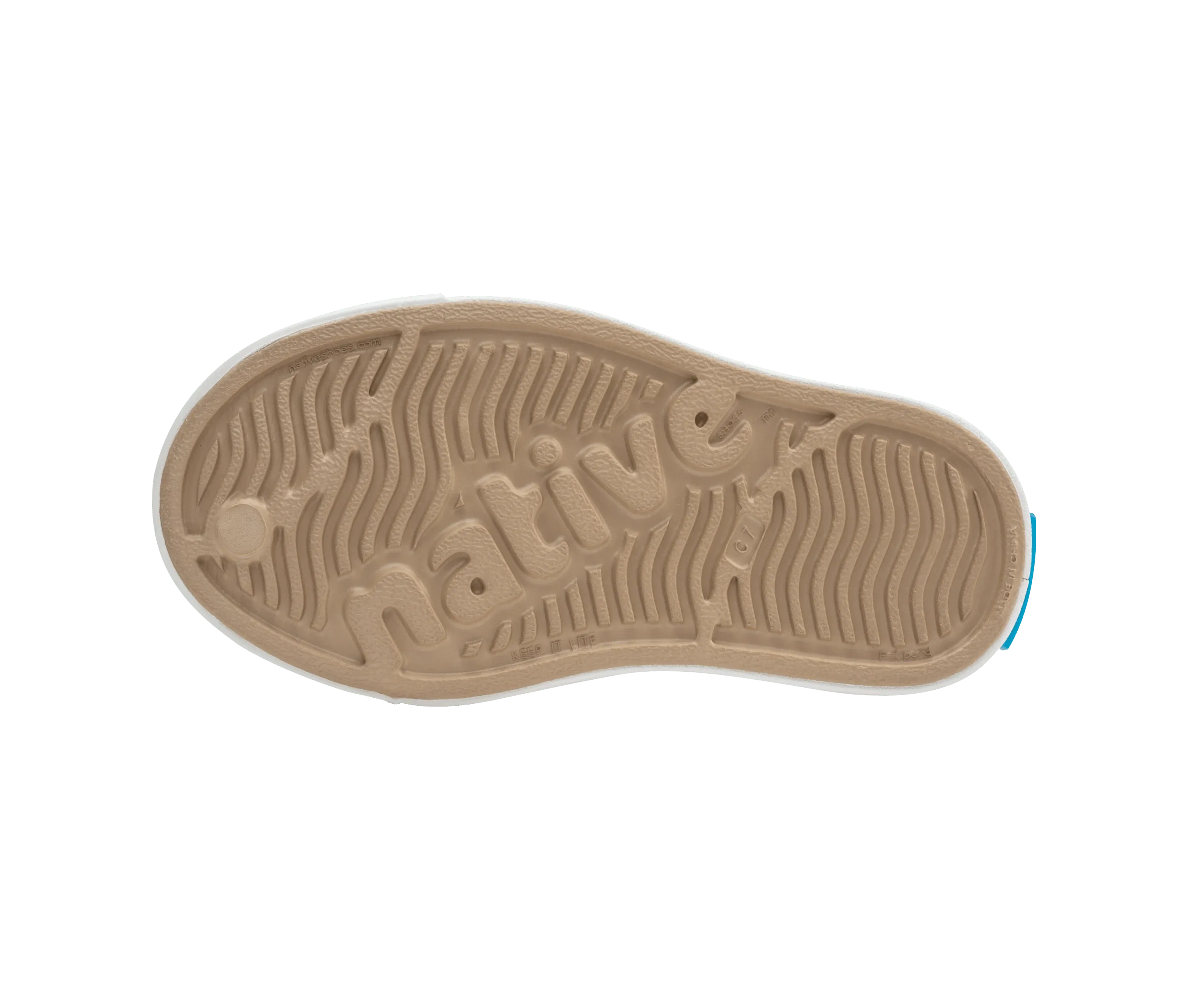Native Shoes Jefferson Sugar Lite Child Shoe - Flax Tan / Shell White City EuCamo