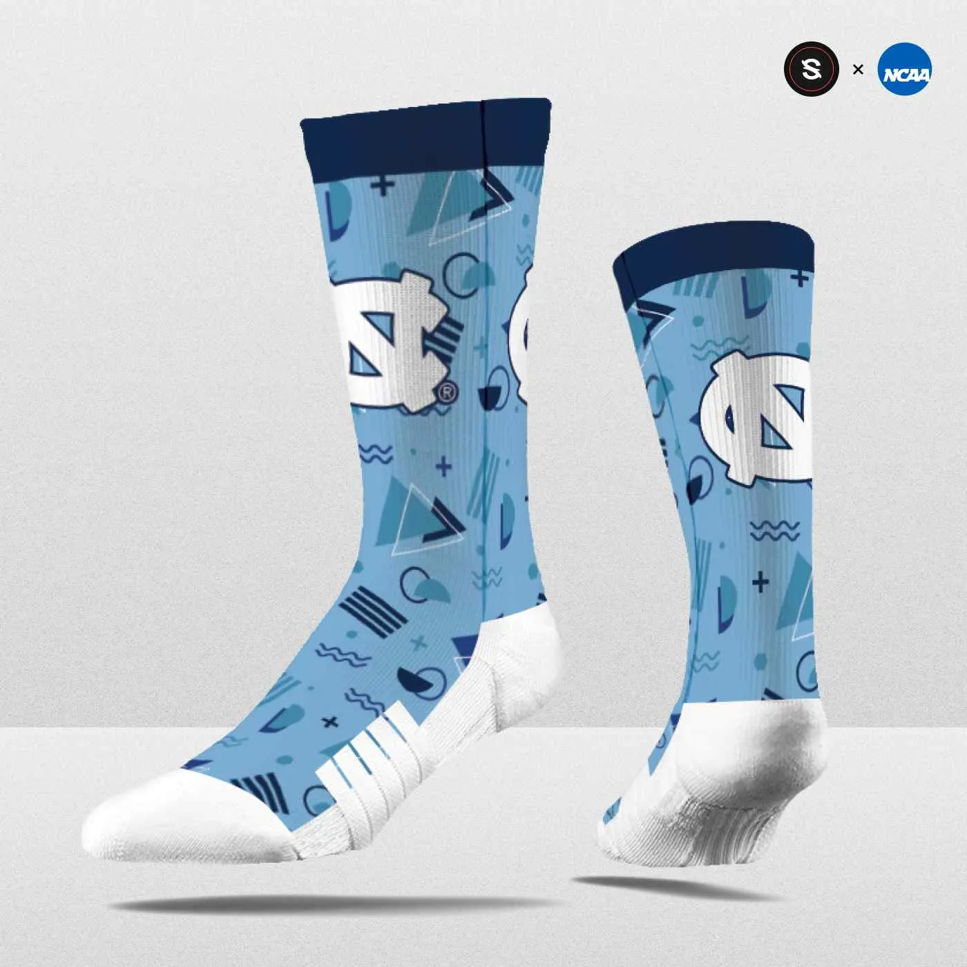 NCAA '80s Zig Zag Crew Sock