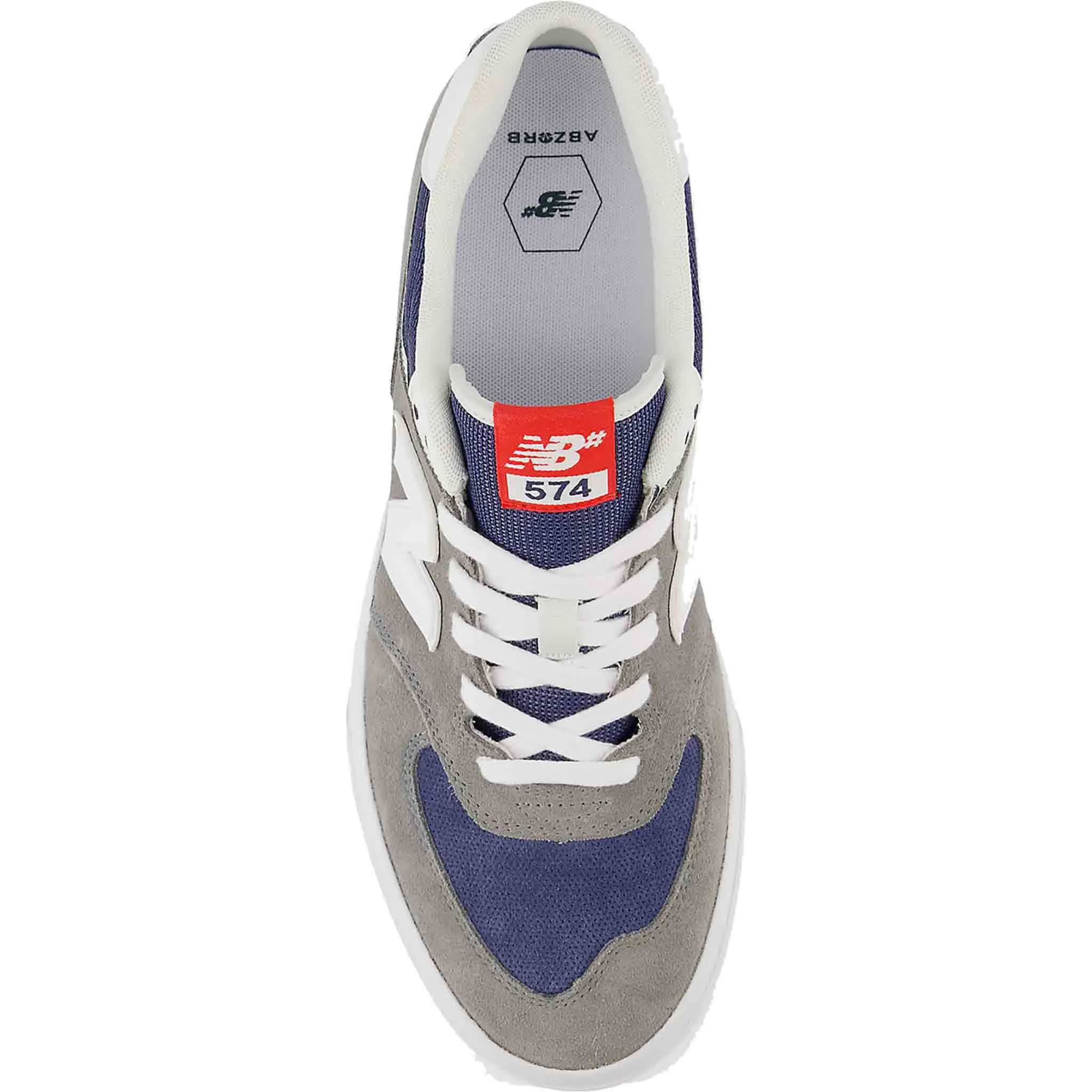 New Balance Numeric 574 Shoe Grey White