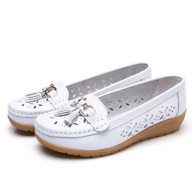 New solid casual shoes woman loafer sneakers women shoes