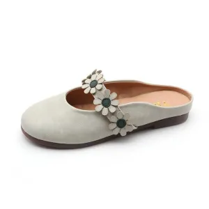 New Women Shoes Woman Leather Flat Shoes Fashion  flowers Loafers