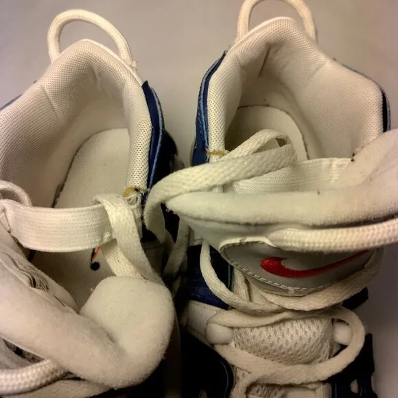 Nike Air More Uptempo Knicks Shoes Youth 6.5Y High Top Blue White #33 Ewing