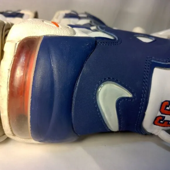 Nike Air More Uptempo Knicks Shoes Youth 6.5Y High Top Blue White #33 Ewing
