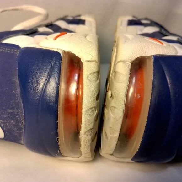 Nike Air More Uptempo Knicks Shoes Youth 6.5Y High Top Blue White #33 Ewing