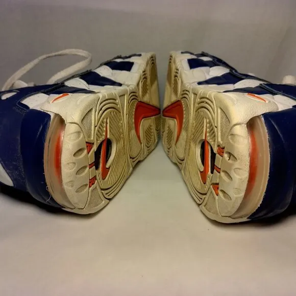 Nike Air More Uptempo Knicks Shoes Youth 6.5Y High Top Blue White #33 Ewing