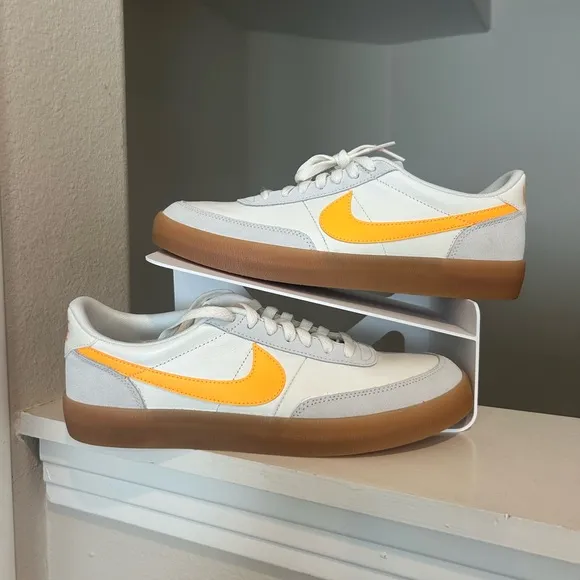 Nike Killshot 2 Leather Sneakers Sail Laser Orange Gum 432997-125 Men's SZ 10.5