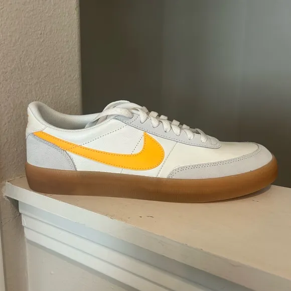 Nike Killshot 2 Leather Sneakers Sail Laser Orange Gum 432997-125 Men's SZ 10.5