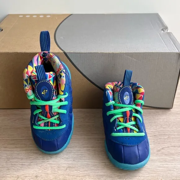 Nike Little Posite One “Kaleidoscope” Toddler Sneakers- SZ 5 C