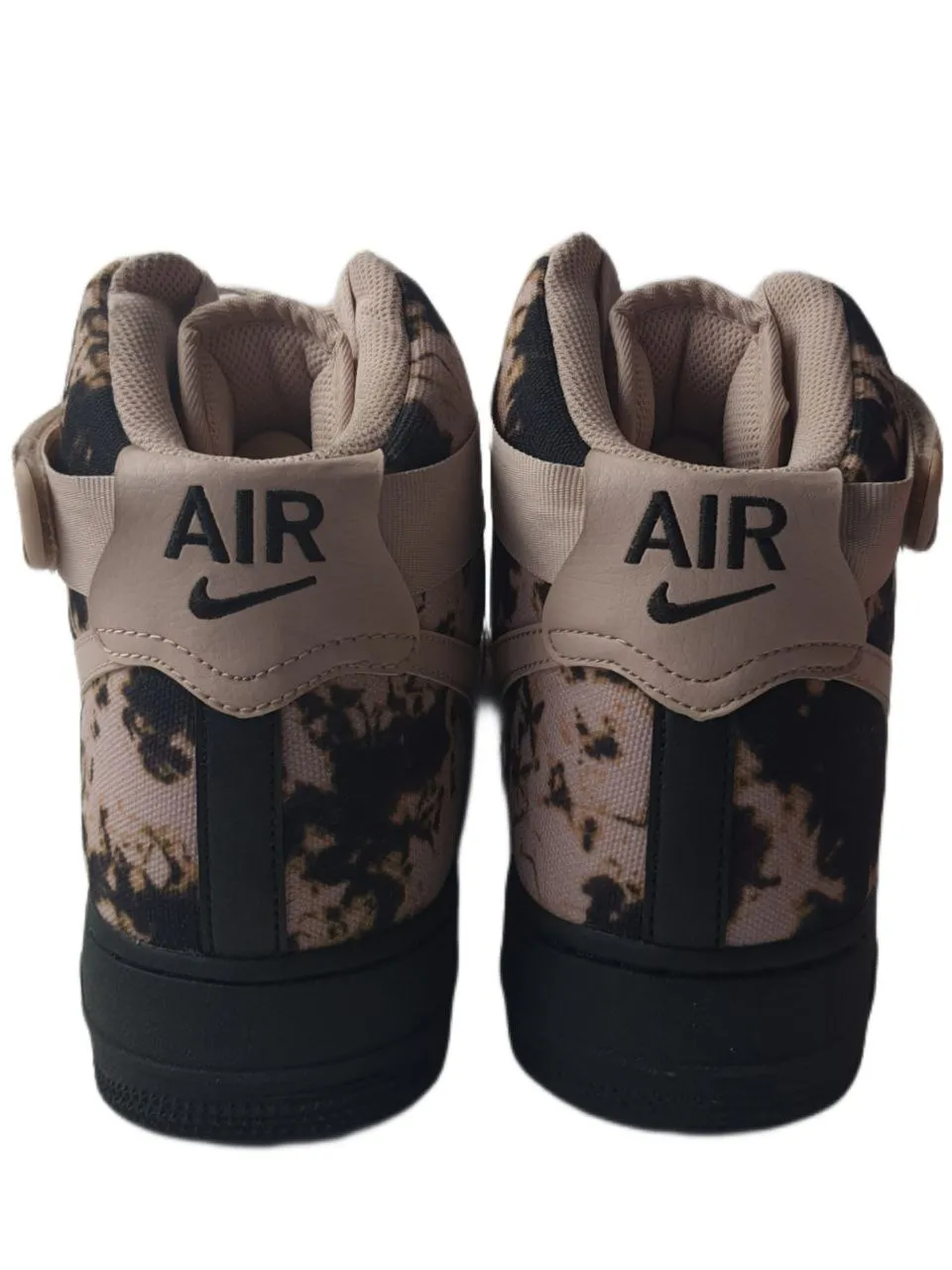 NIKE Men's Black Air Force 1 High Print Sneakers #AR1954 10 NWOB