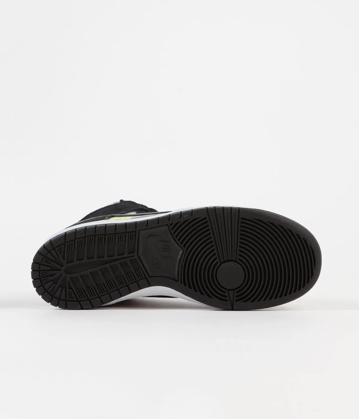 Nike SB Dunk High 'TV Signal' Shoes - White / Black - Infrared