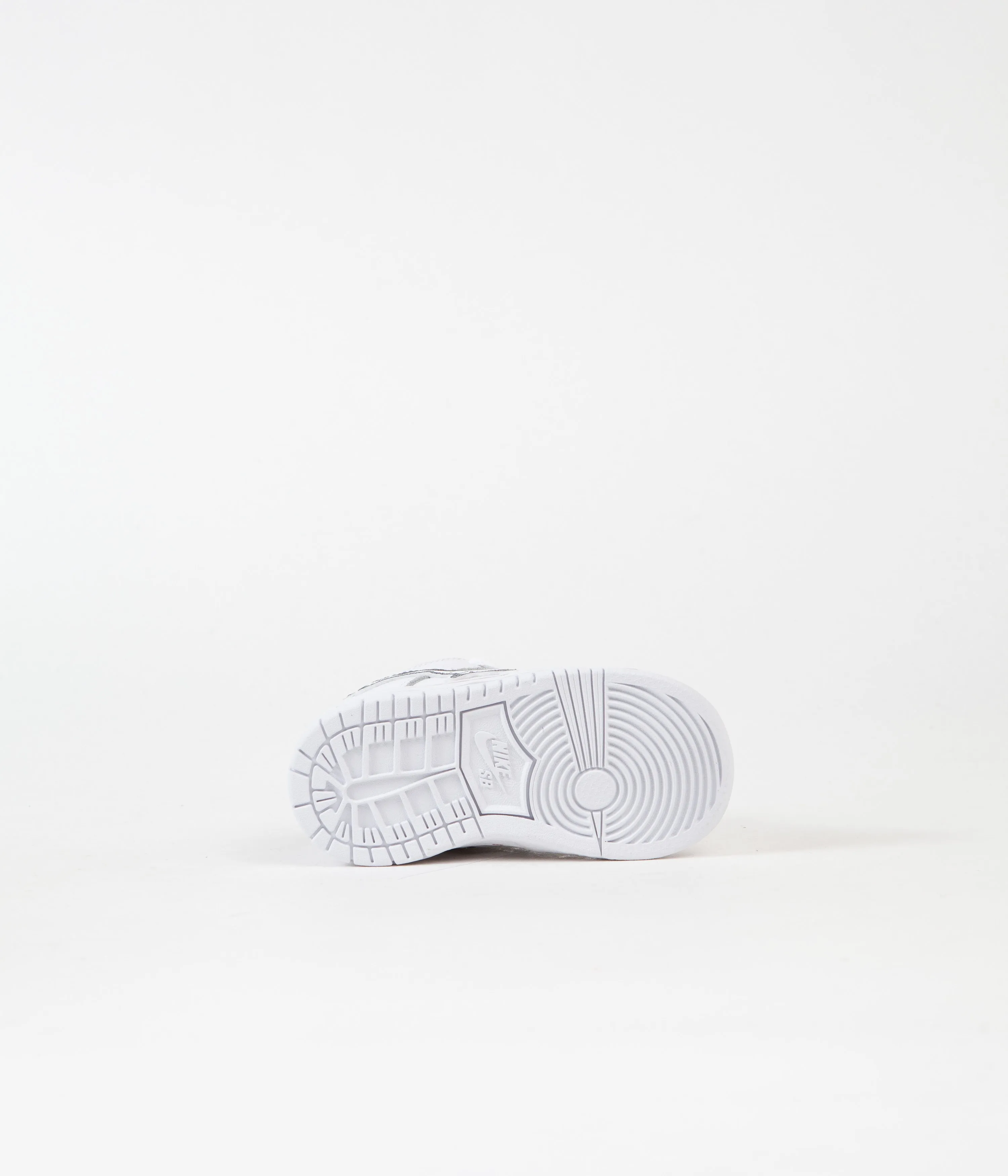 Nike SB Orange Label Dunk Low Pro 'Oski' Toddler Shoes - White / Cool Grey - White - White