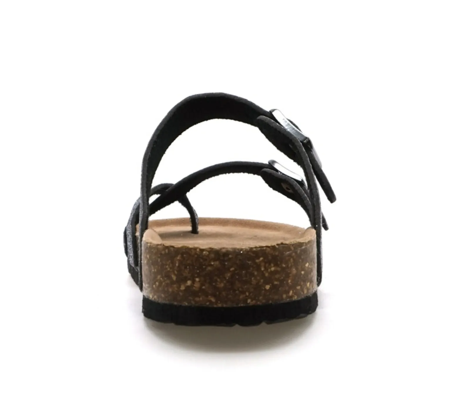 Outwood Bork Slip-on Sandal with Toe Strap in Pewter- Final Sale