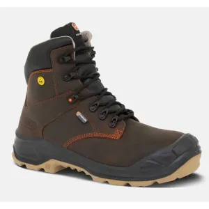 Parade NETROL S3S, ESD, FO, SR, LG, SC, ESD   ASTM M/ I / C / PR / SD100, HRO-CI-HI, Lace-Up Composite Safety Boots, Brown