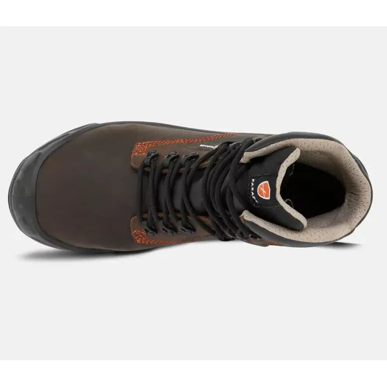 Parade NETROL S3S, ESD, FO, SR, LG, SC, ESD   ASTM M/ I / C / PR / SD100, HRO-CI-HI, Lace-Up Composite Safety Boots, Brown
