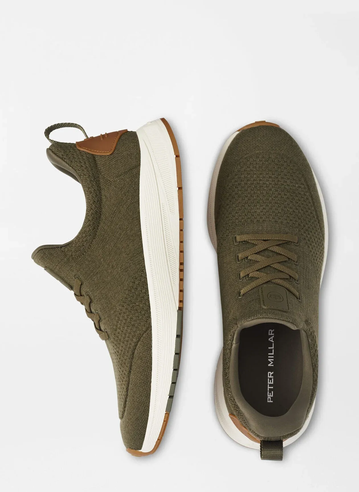 Peter Millar Men's Tellustride Sneaker - DARK OLIVE
