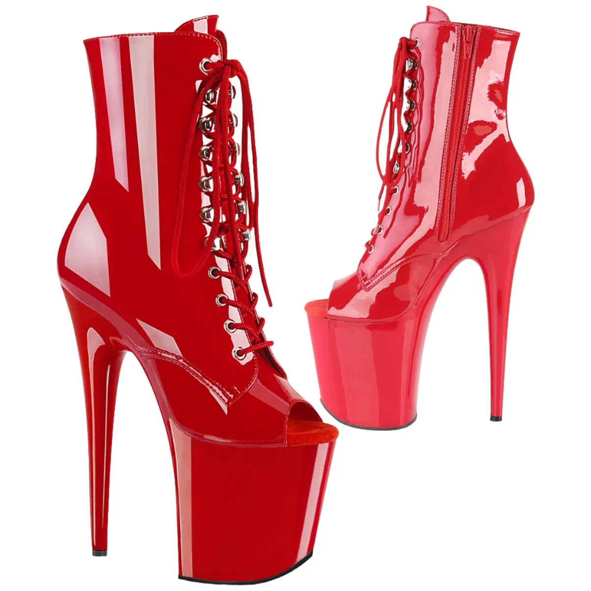Pleaser FLAMINGO-1021 Boots Red