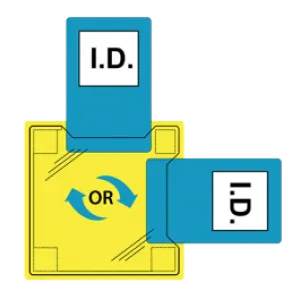 Portwest ID20 Dual ID Holder - Sew-On