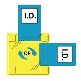 Portwest ID20 Dual ID Holder - Sew-On