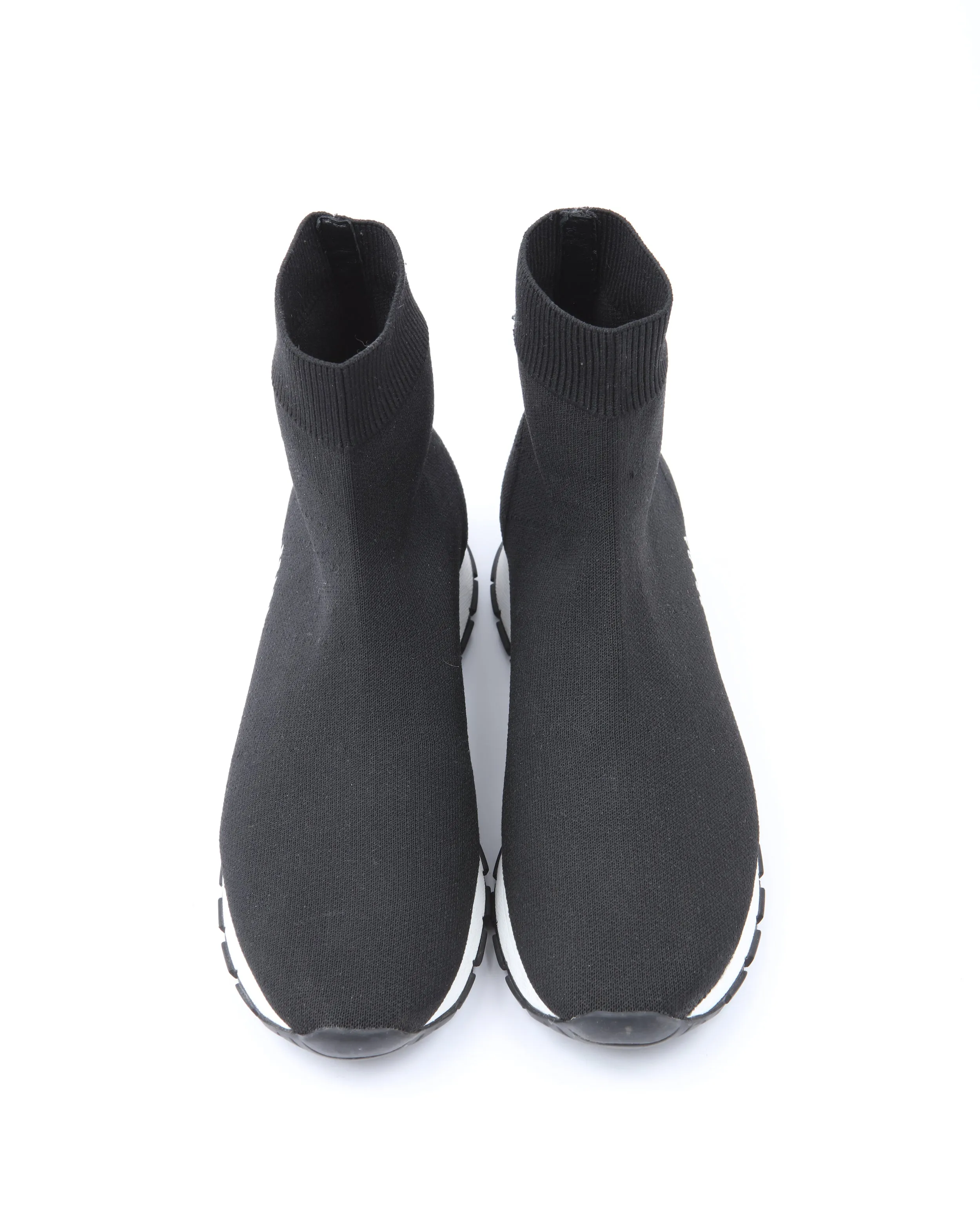 Prada Black Knit Sock Runner Sneaker - 35