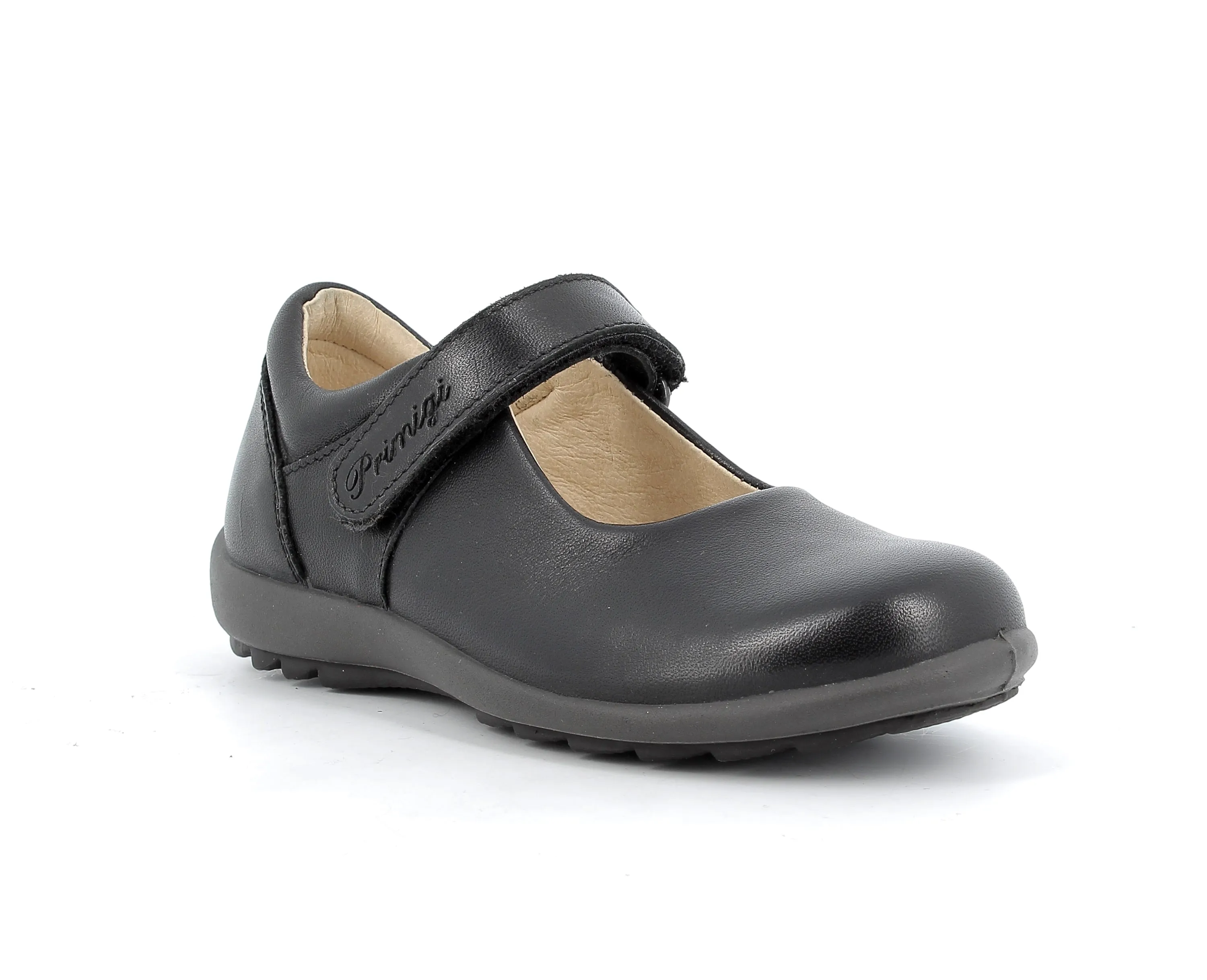 Primigi Black Soft Leather Mary Janes