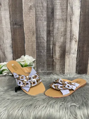 Purple Sandals Flats Coco And Carmen, Size 9.5