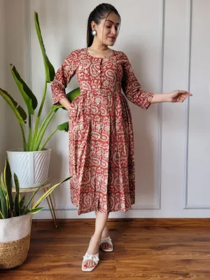 Red Summer Long Dress