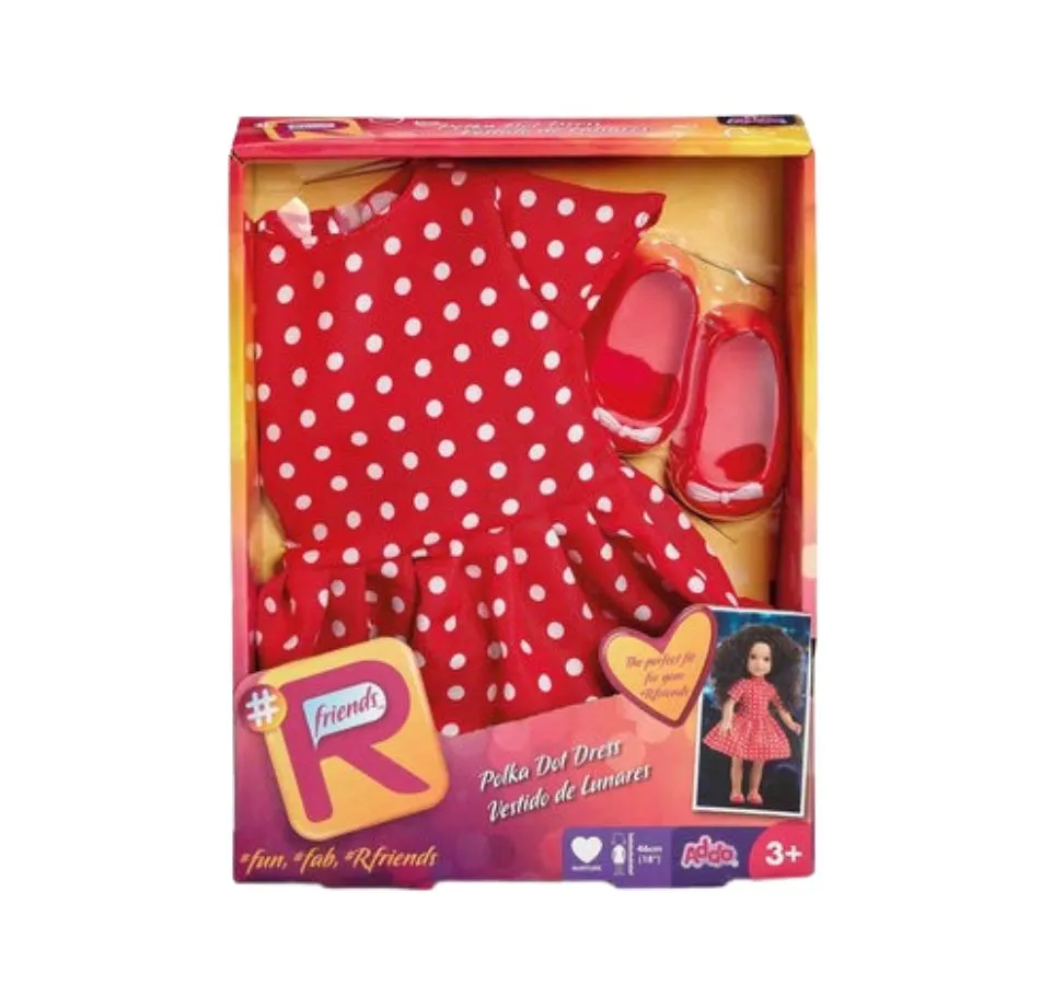 Rfriends  Polka Dot Dress Red