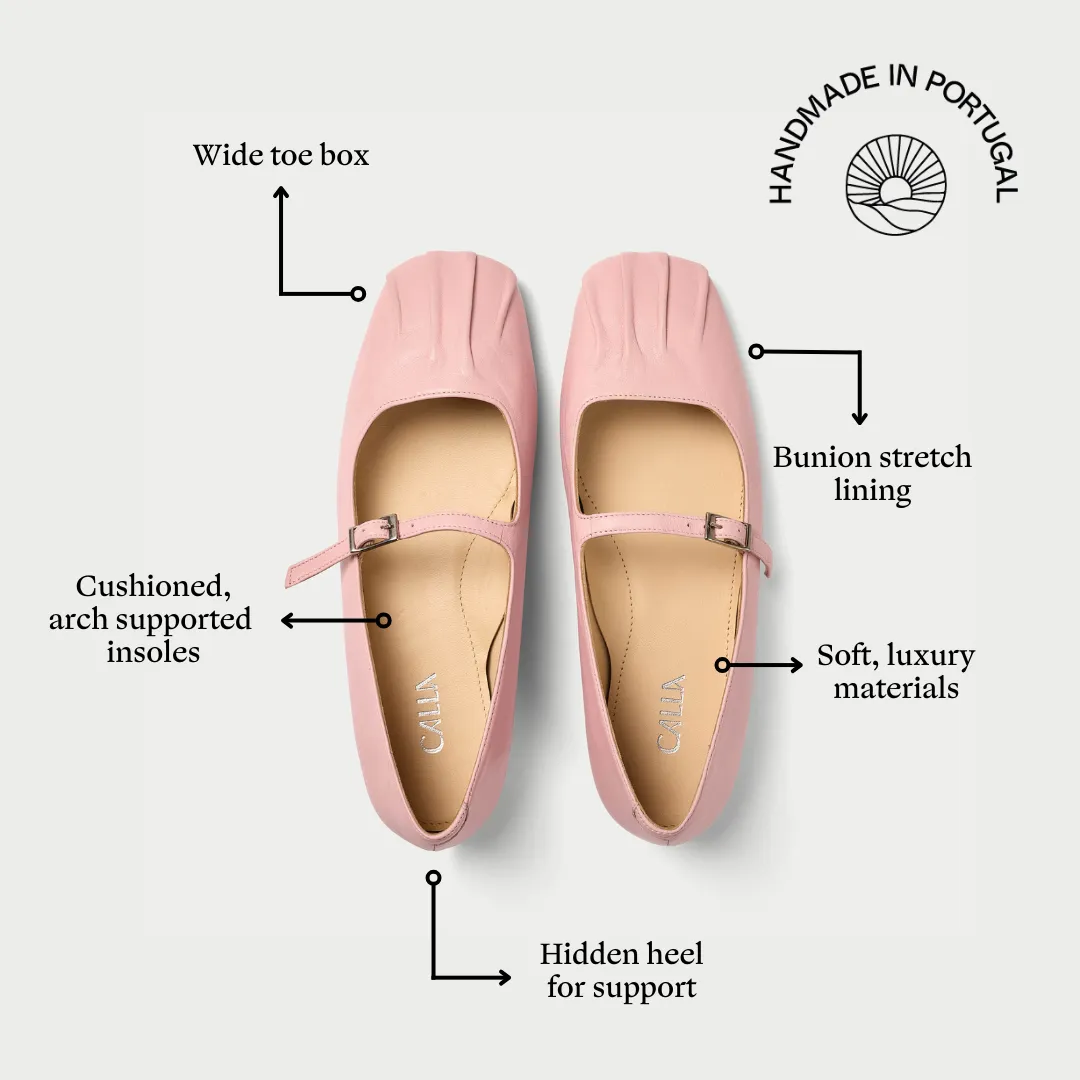 Rosemary - Pink Leather