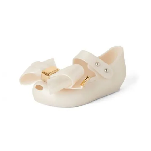 Roxy Jelly Bow Shoes - White/Gold