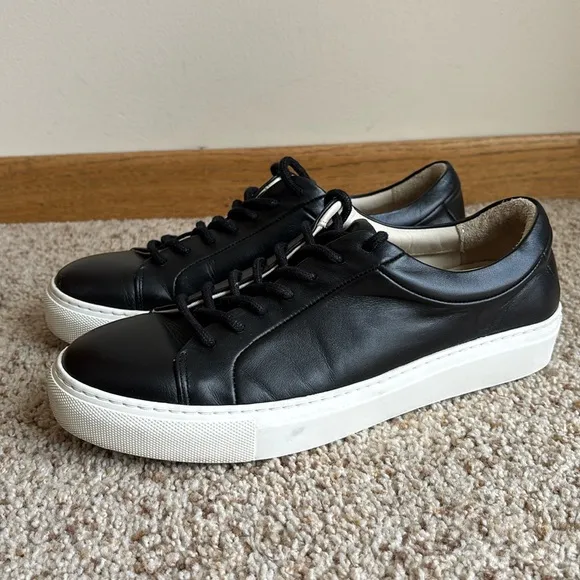 Royal Republiq Women’s Spartacus Core 235 Black Leather Sneakers Eu 39 US 8