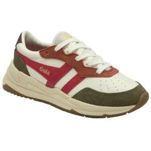 Saturn Sneaker (Off White/Khaki/Raspberry)