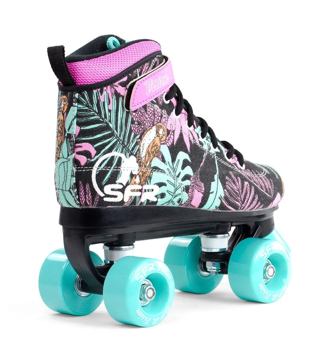 SFR Vision II Canvas Kids Quad Roller Skates - Floral