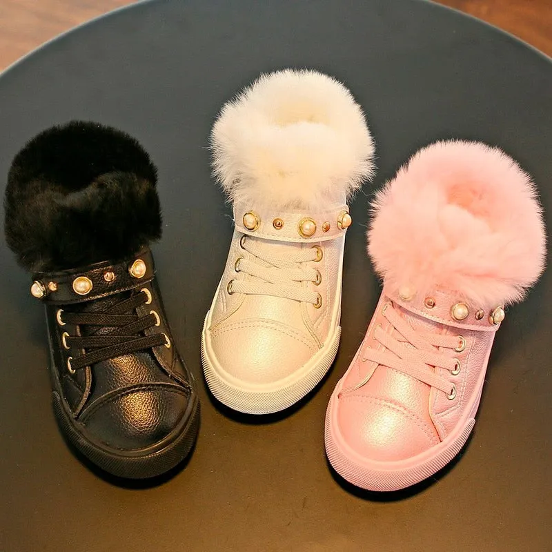 Short Boots sneaker Winter New Fur Shoes