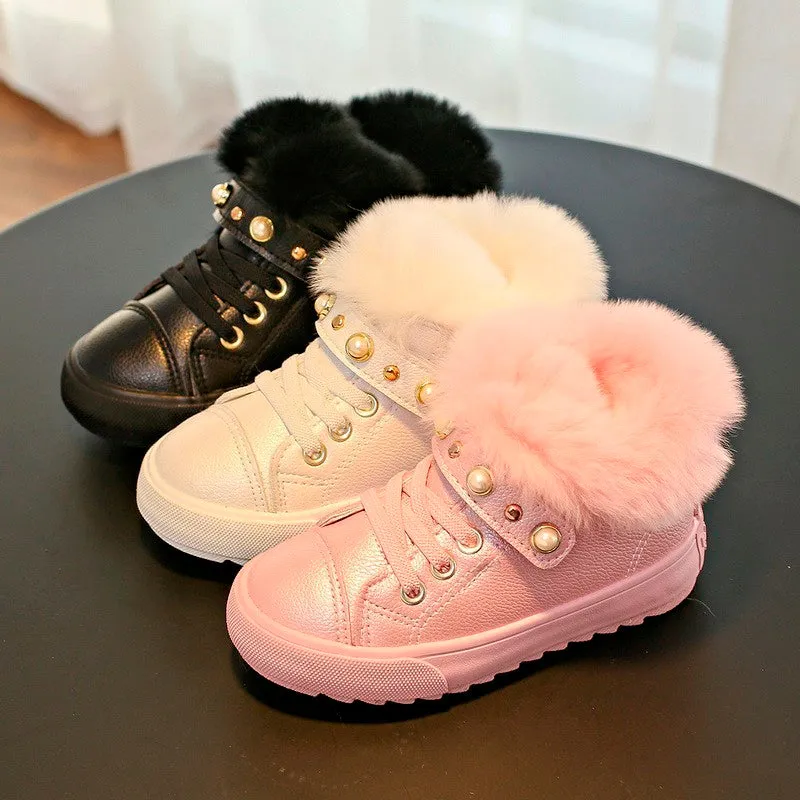 Short Boots sneaker Winter New Fur Shoes