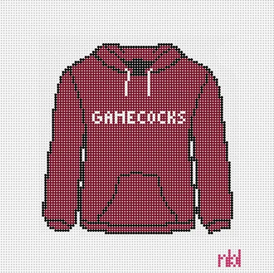 South Carolina Hooded Sweatshirt Needlepoint Canvas