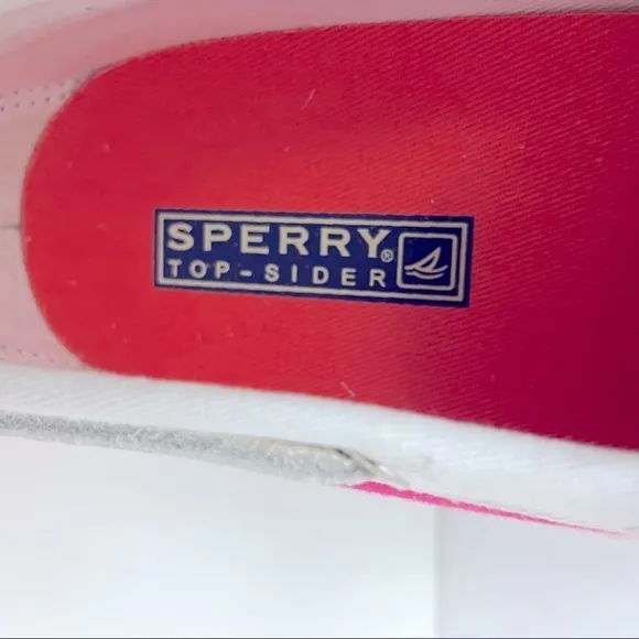 Sperry Top-Sider Canvas Sneakers | Pink Orange | Size 7M