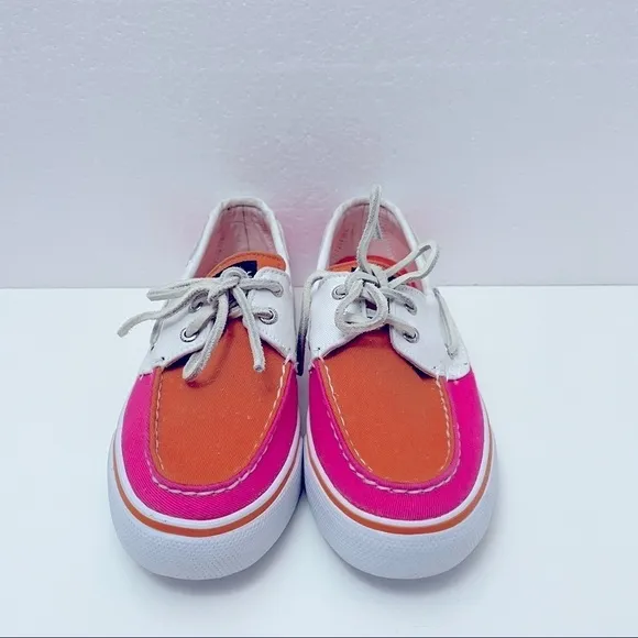 Sperry Top-Sider Canvas Sneakers | Pink Orange | Size 7M