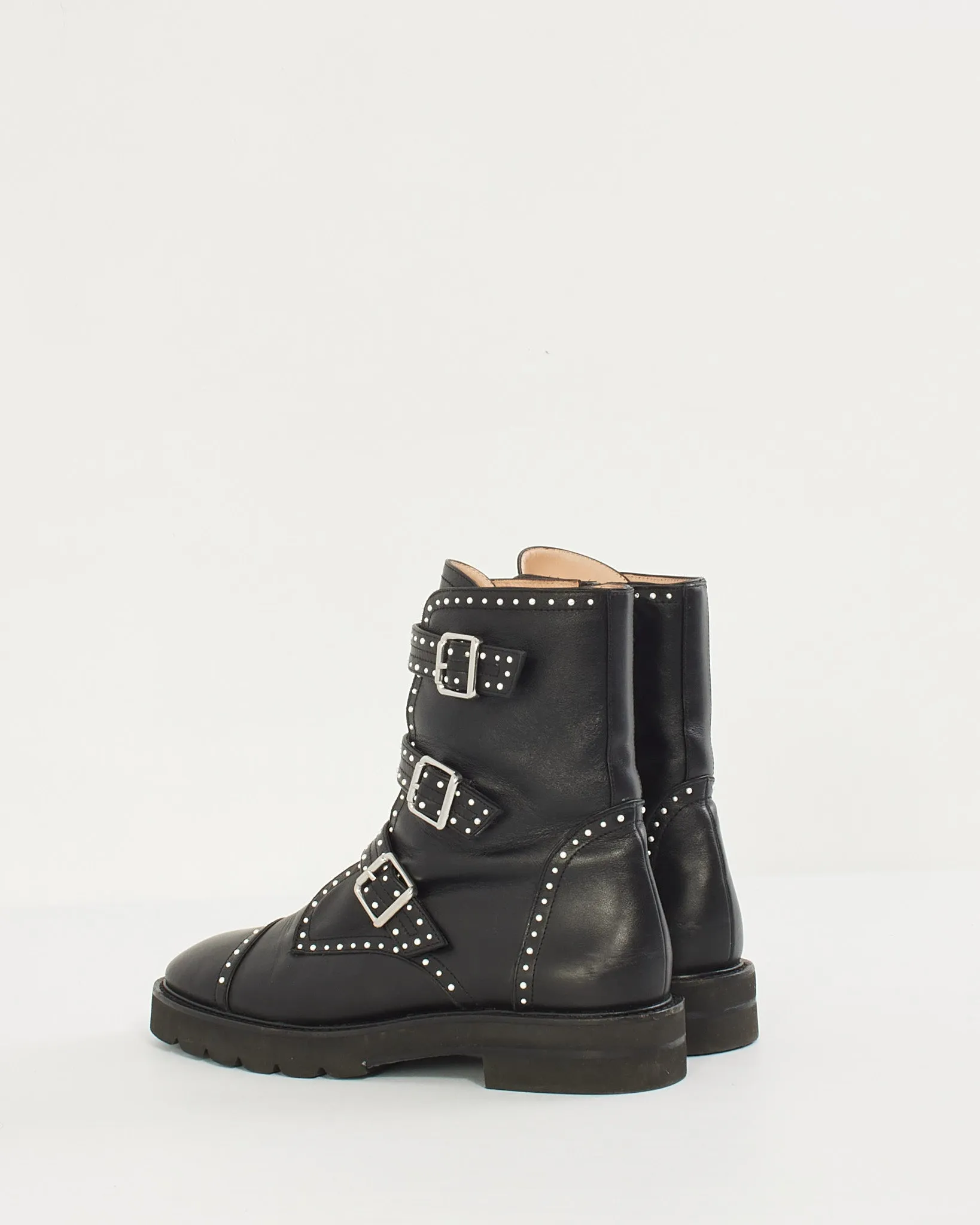 Stuart Weitzman Black Leather Jesse Lift Boot - 40