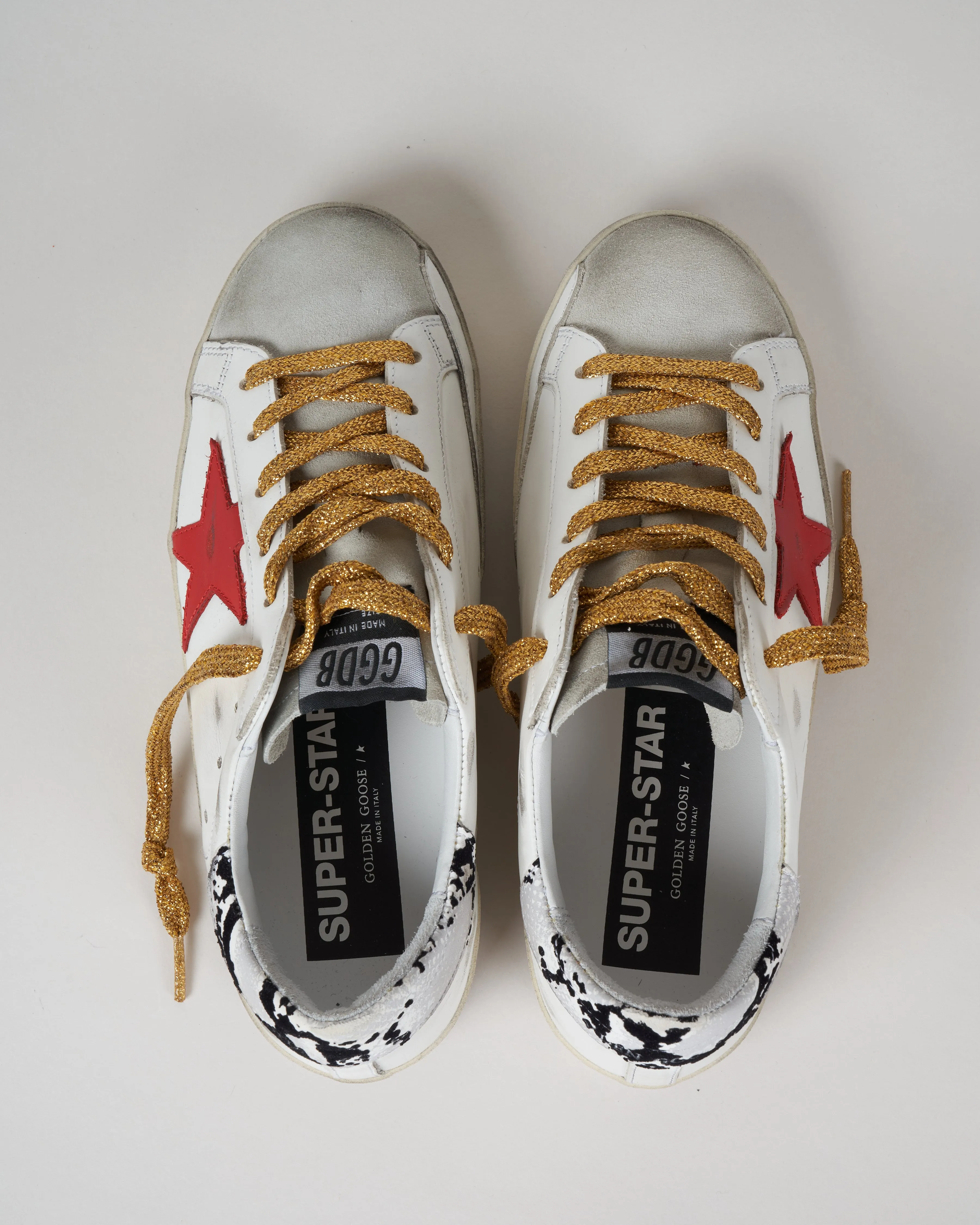 superstar sneaker - ice/white/red/rock snake