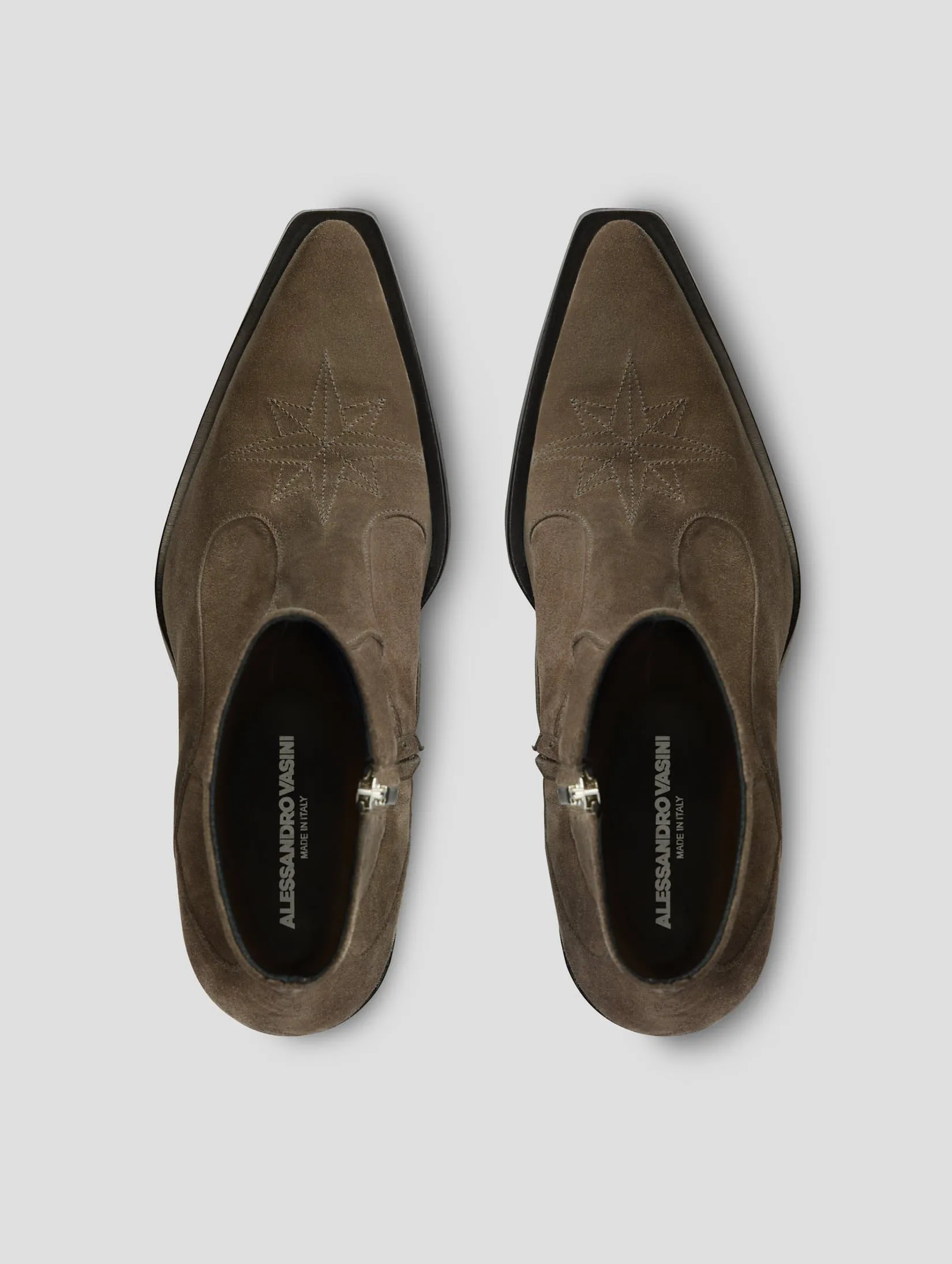 TABOR 70MM ANKLE BOOT IN SMOKE SUEDE