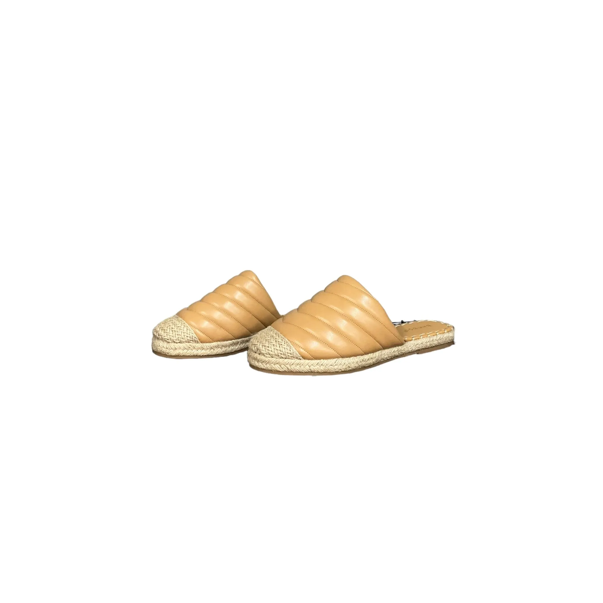 Tan Sandals Flats Bamboo, Size 8.5