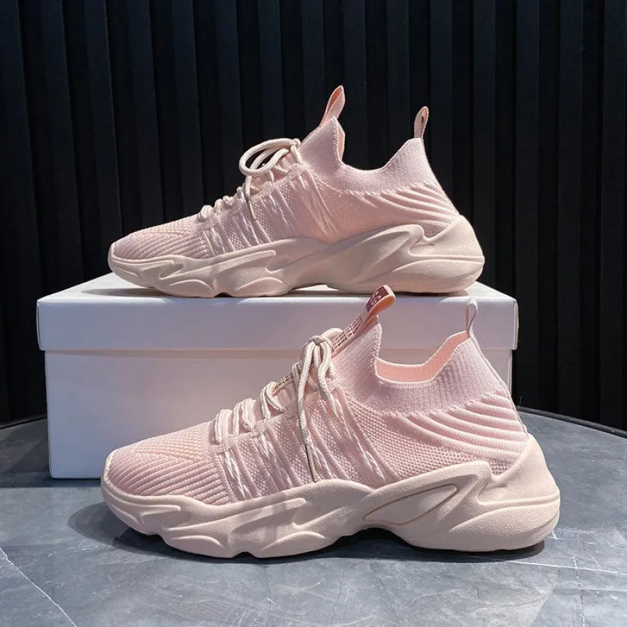 Tênis Knit Confortável Plataforma Feminino