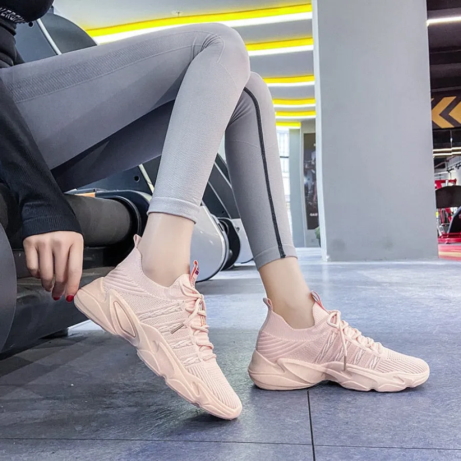 Tênis Knit Confortável Plataforma Feminino