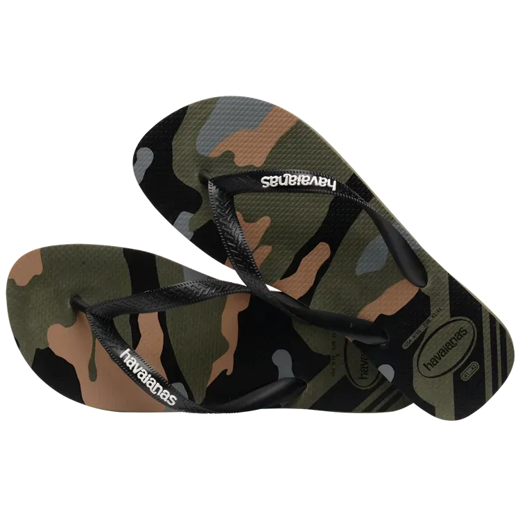 Top Camo Flip Flops