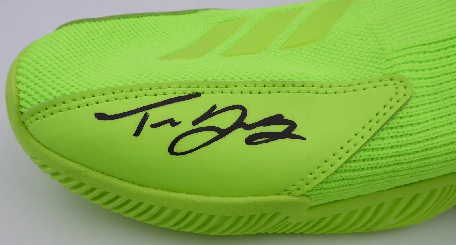 Trae Young Autographed Adidas Shoe Hawks Light Strike Size 12 Beckett BL93429
