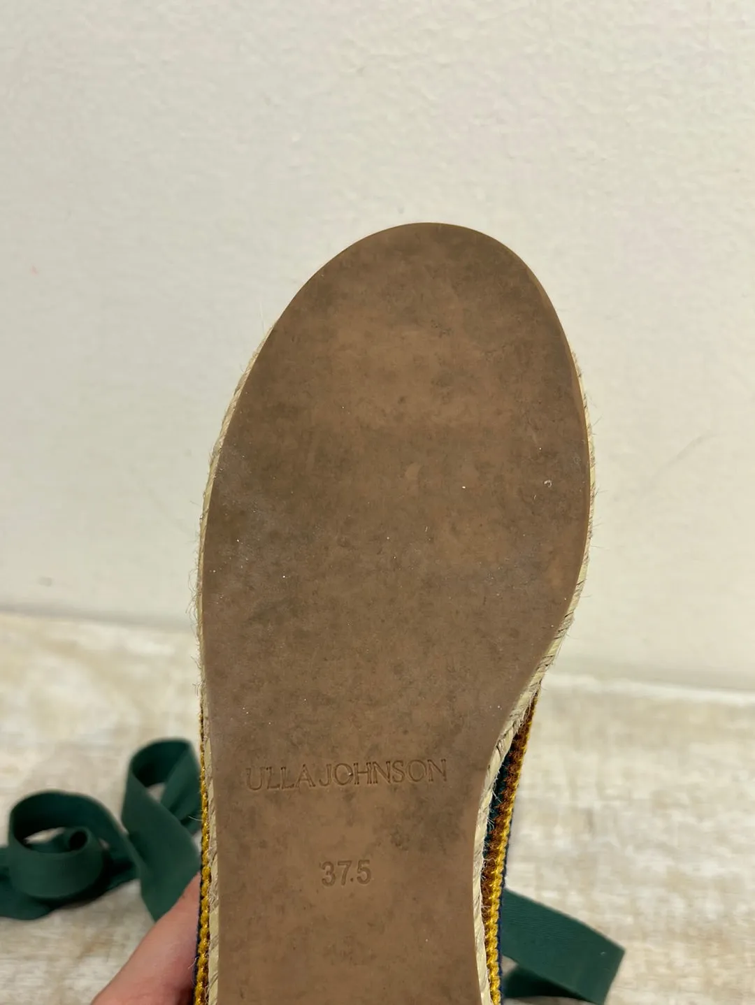 Ulla Johnson Shoes, Yolena Crochet Ankle-Wrap Espadrilles (size 37.5)